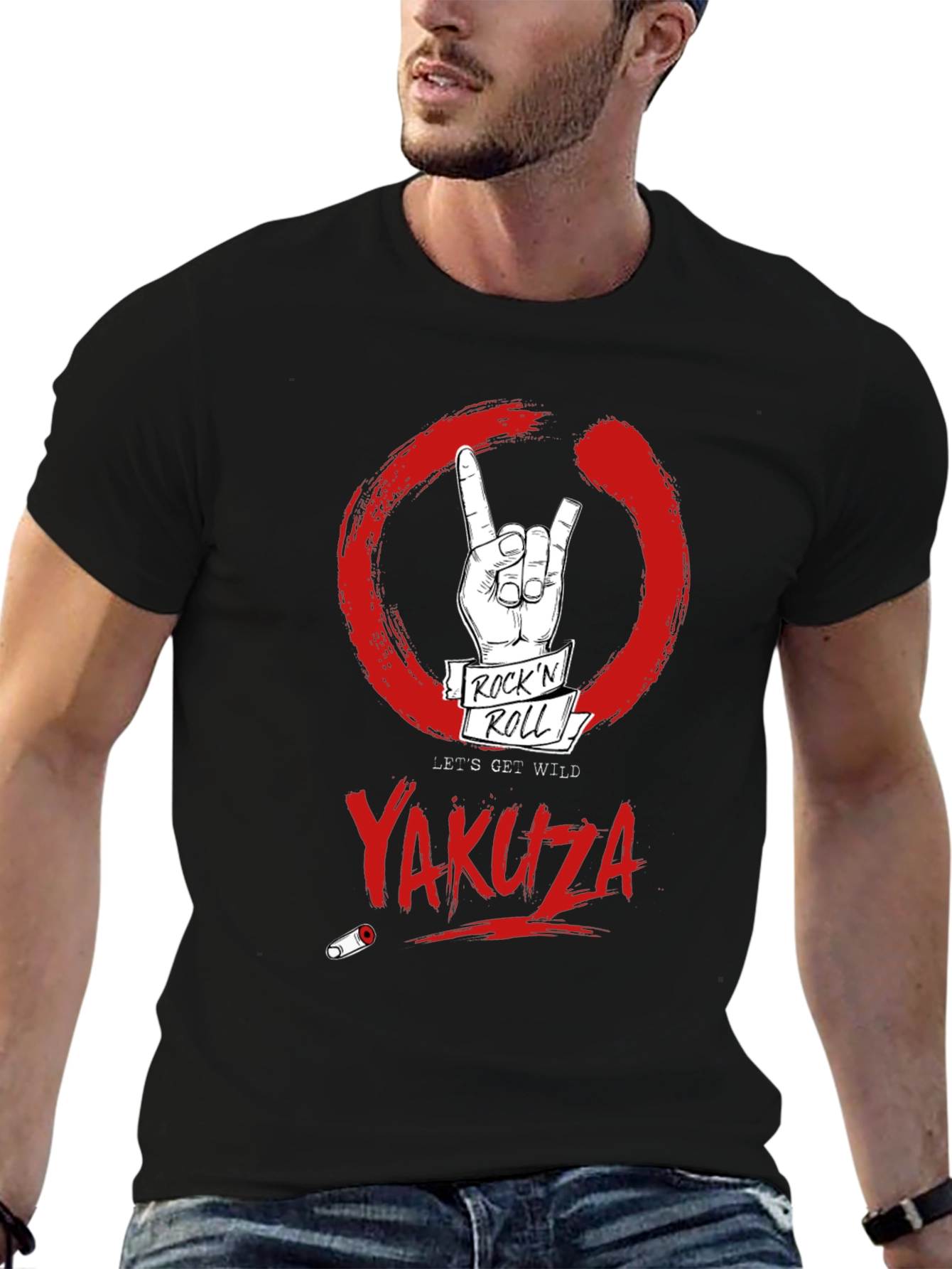 Yakuza Rockn Roll T-Shirt - Lets Get Wild