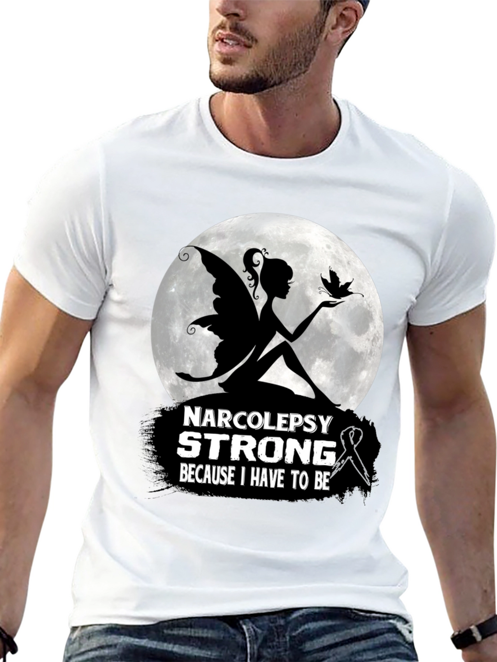Narcolepsy Strong T-Shirt Fairy Silhouette