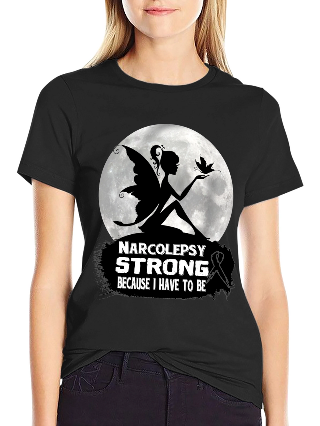 Narcolepsy Strong T-Shirt Fairy Silhouette