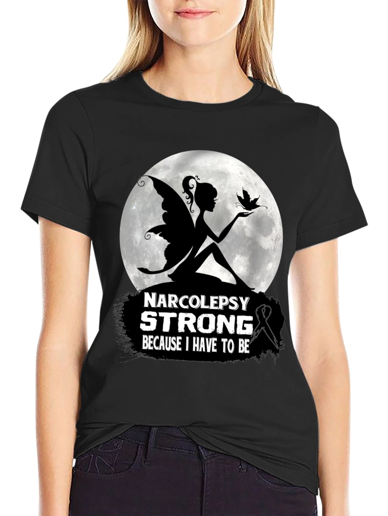 Narcolepsy Strong T-Shirt Fairy Silhouette