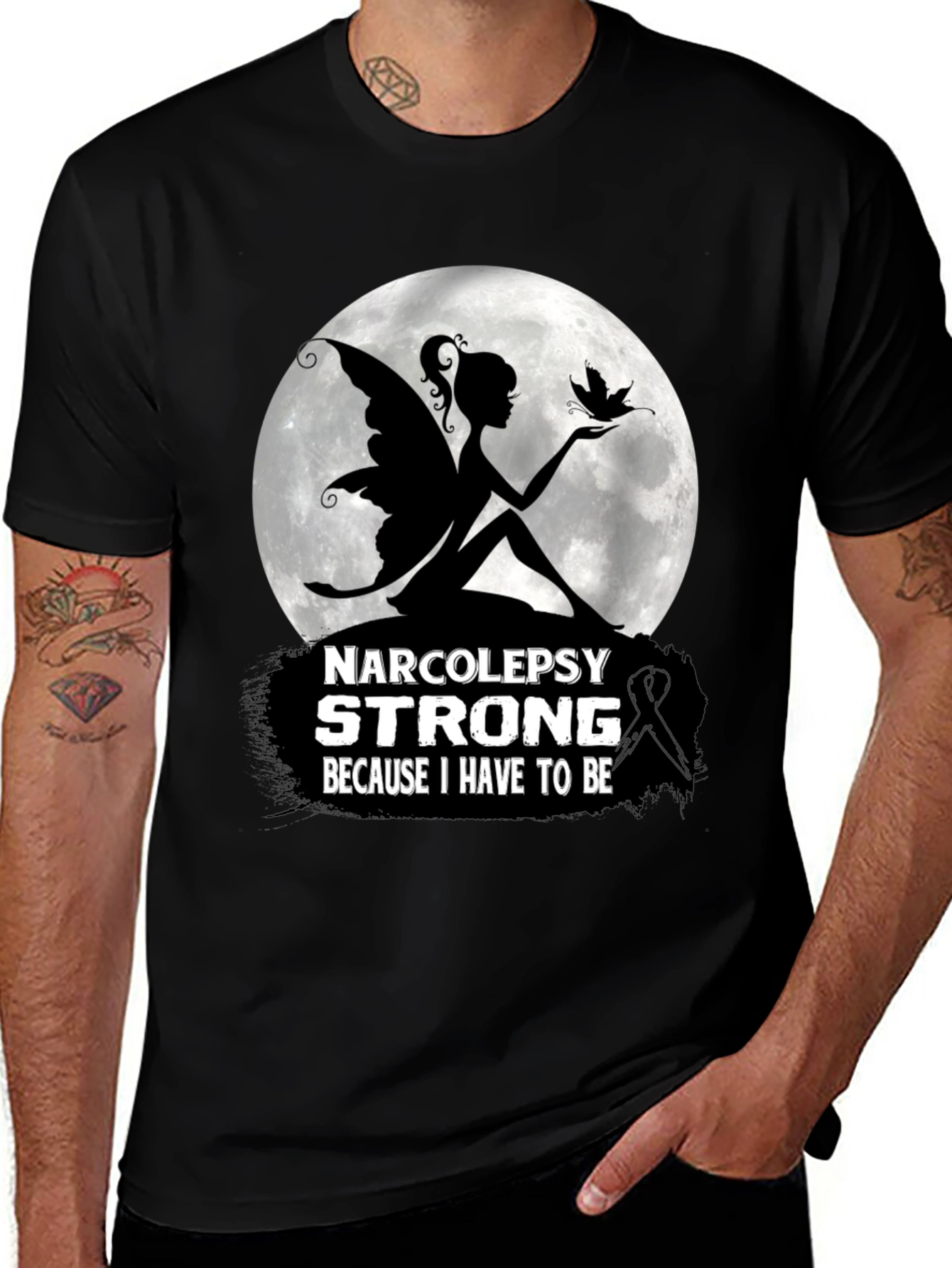 Narcolepsy Strong T-Shirt Fairy Silhouette
