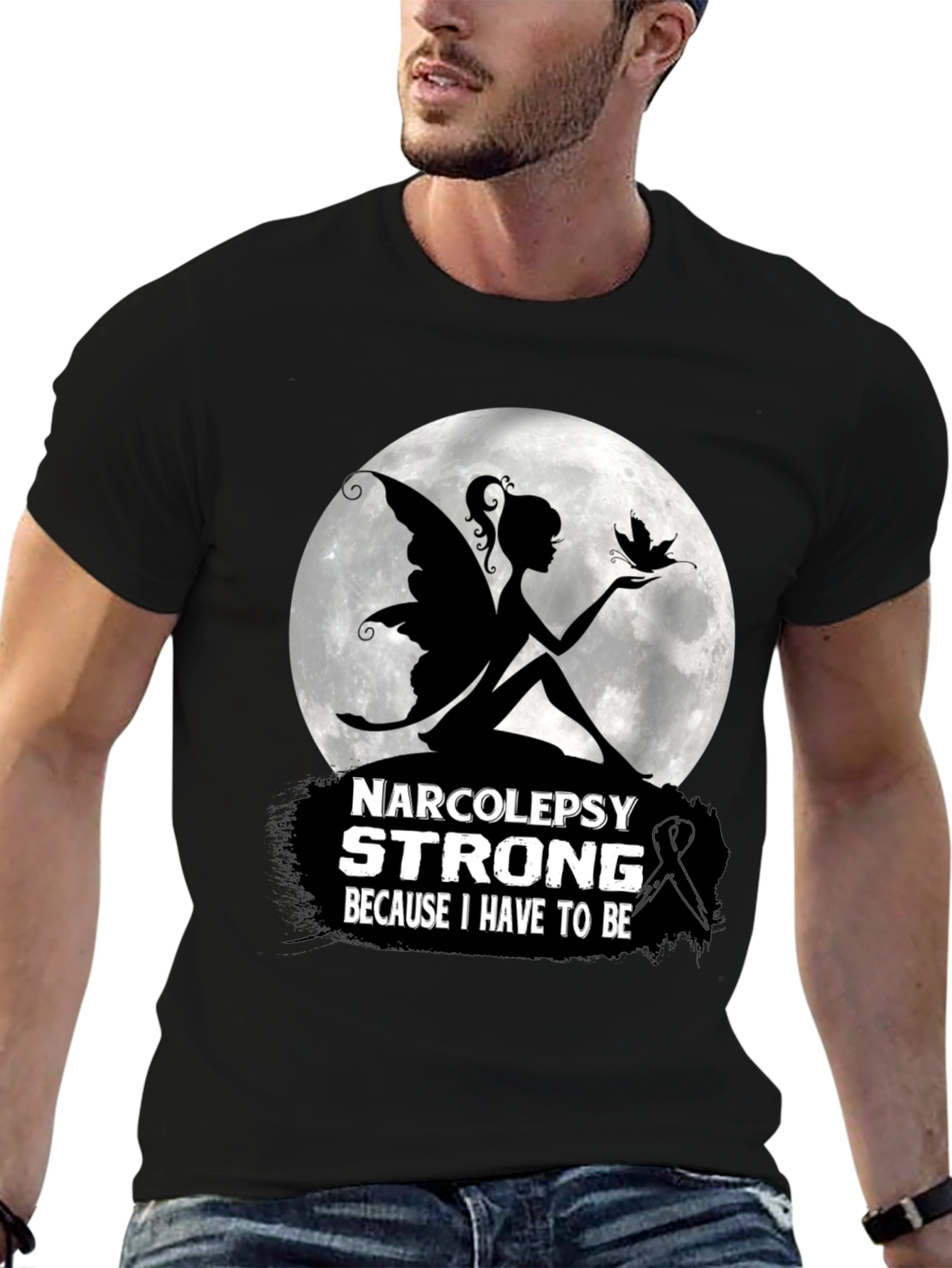 Narcolepsy Strong T-Shirt Fairy Silhouette