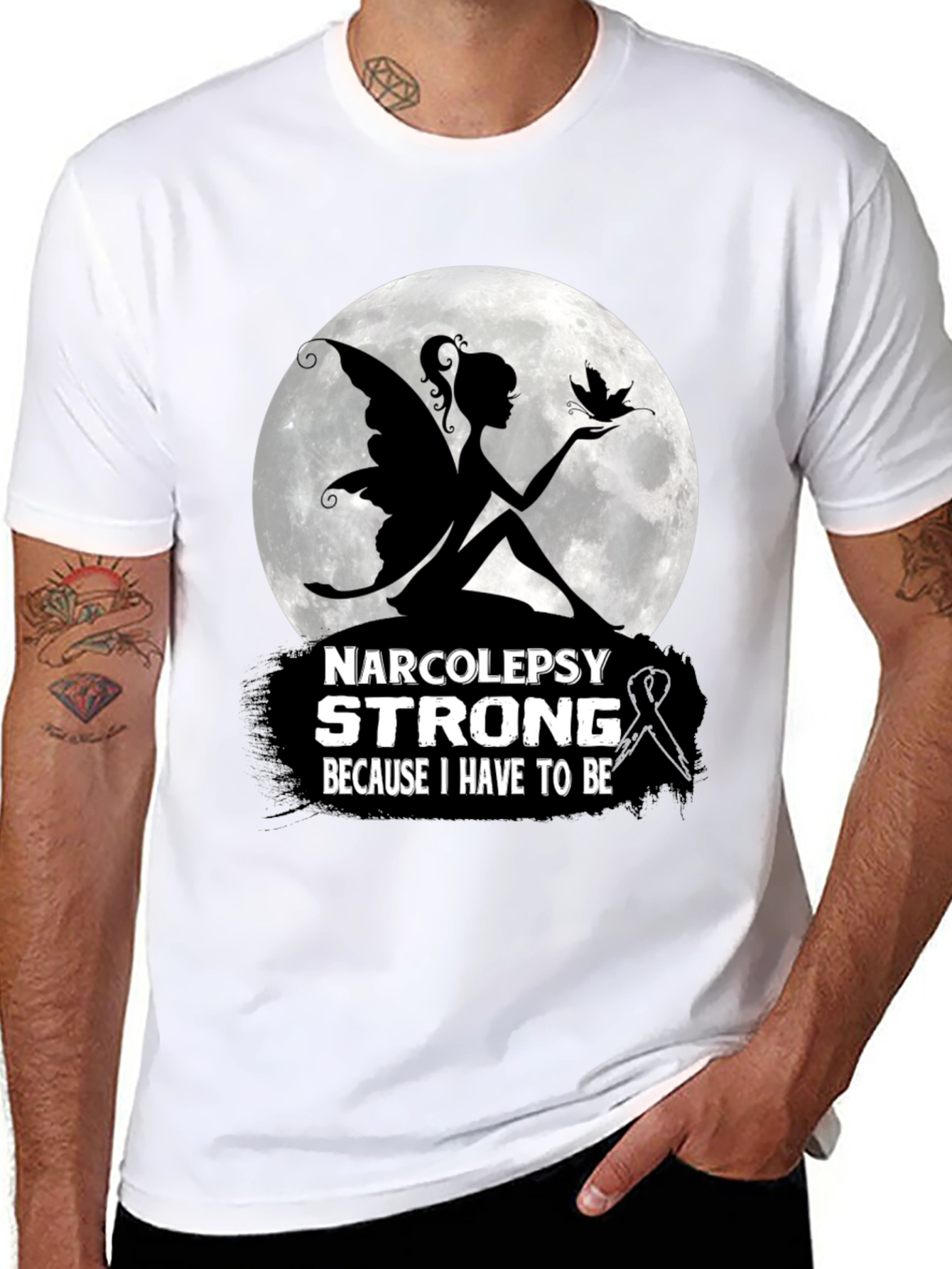 Narcolepsy Strong T-Shirt Fairy Silhouette