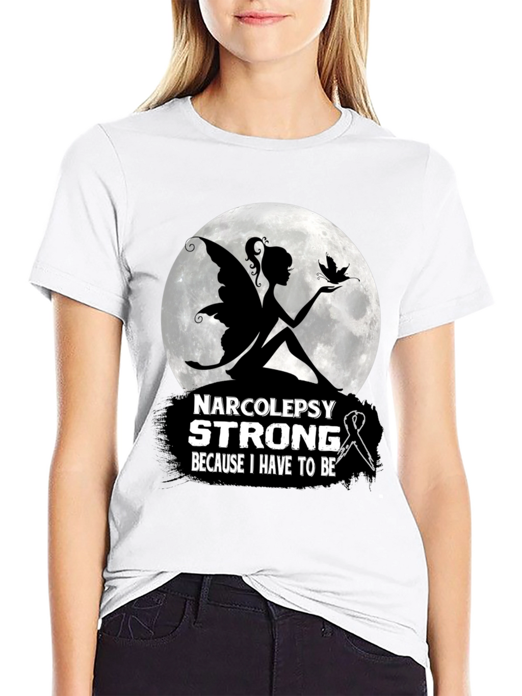 Narcolepsy Strong T-Shirt Fairy Silhouette