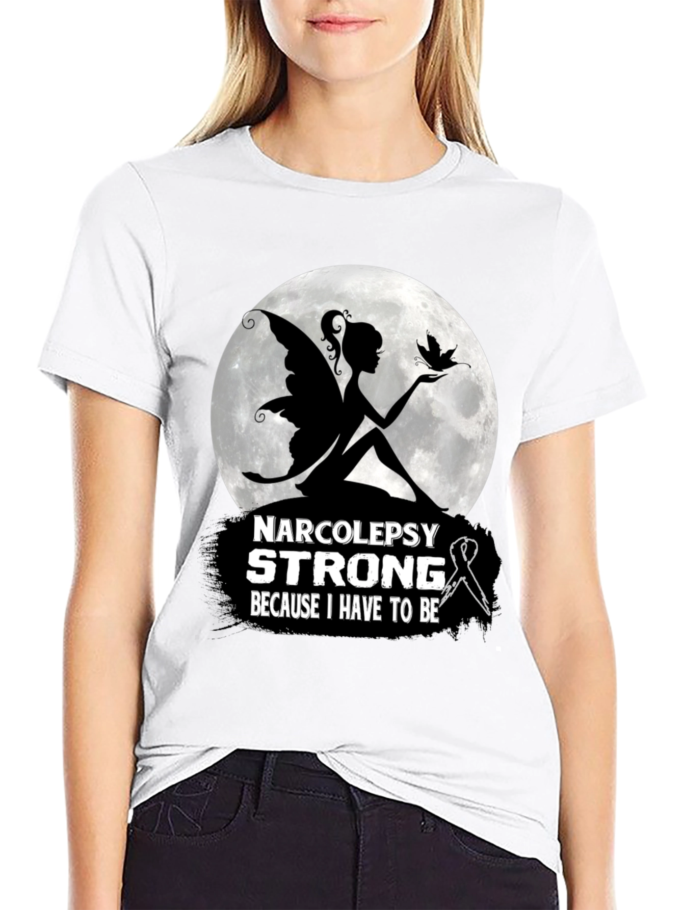 Narcolepsy Strong T-Shirt Fairy Silhouette