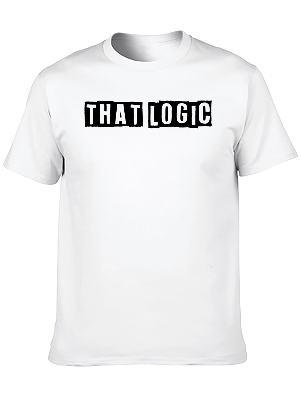 That Logic Black Graphic T-Shirt Casual Wear