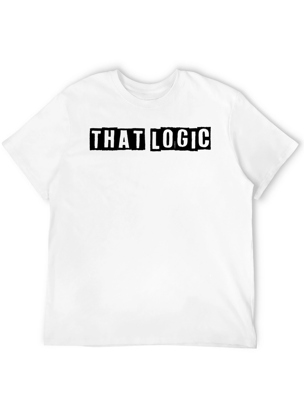 That Logic Black Graphic T-Shirt Casual Wear