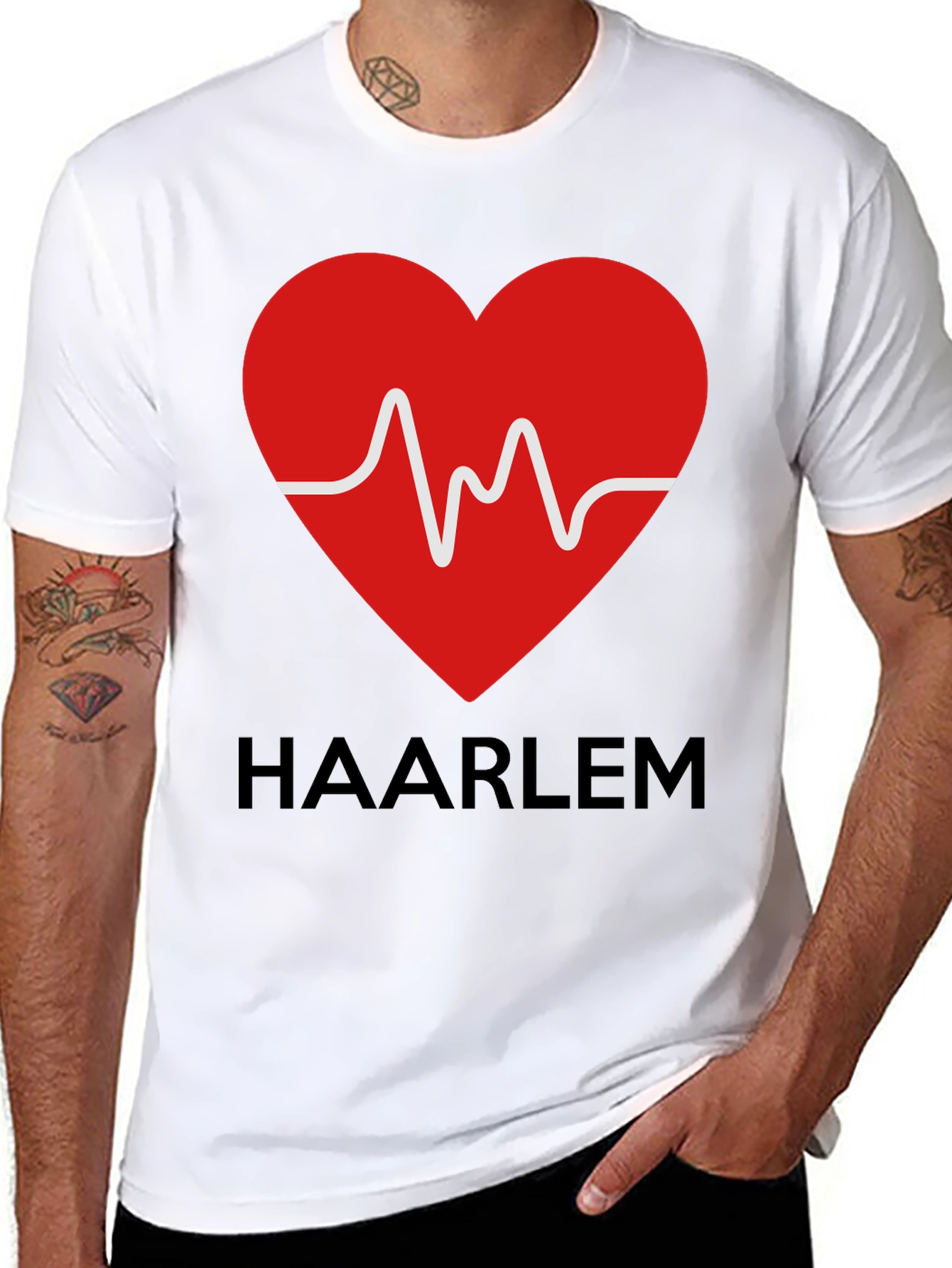 Haarlem Heartbeat T-Shirt - City Pride Tee