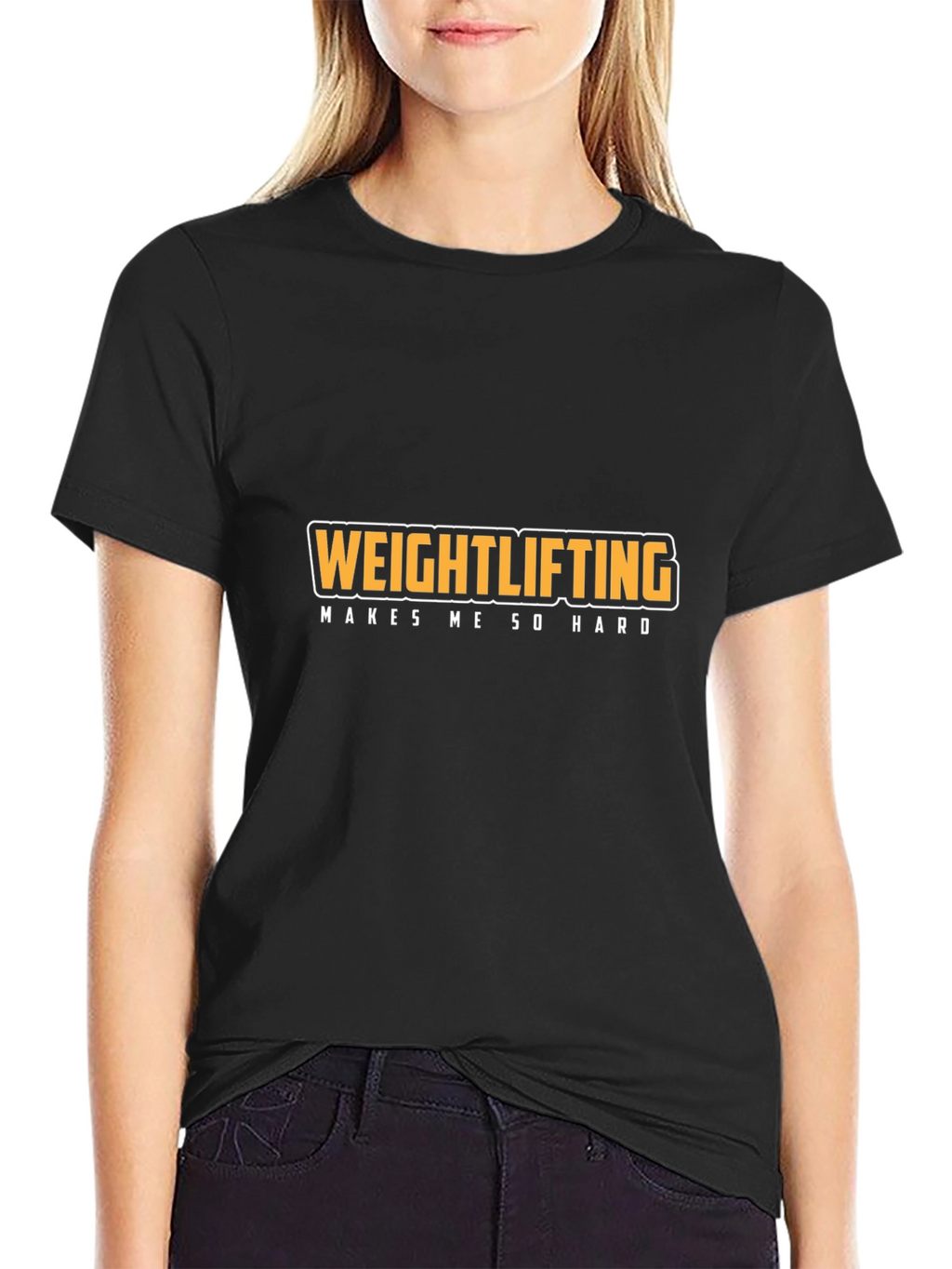 Weightlifting Makes Me So Hard Black T-Shirt