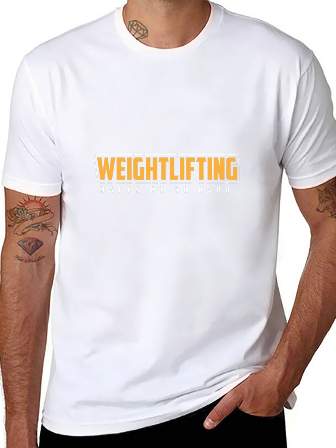 Weightlifting Makes Me So Hard Black T-Shirt