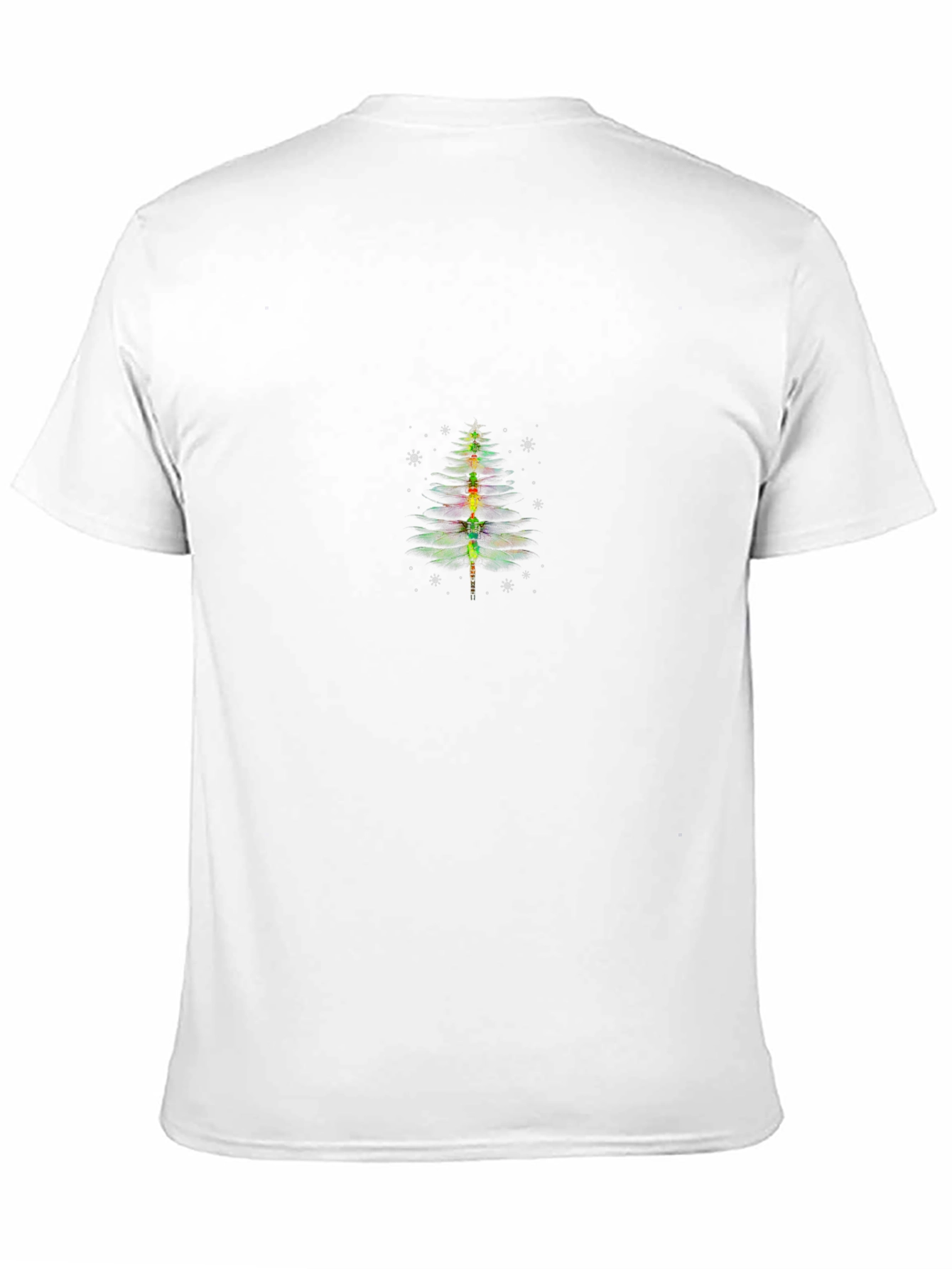 Festive Christmas Tree Graphic Tee - Black