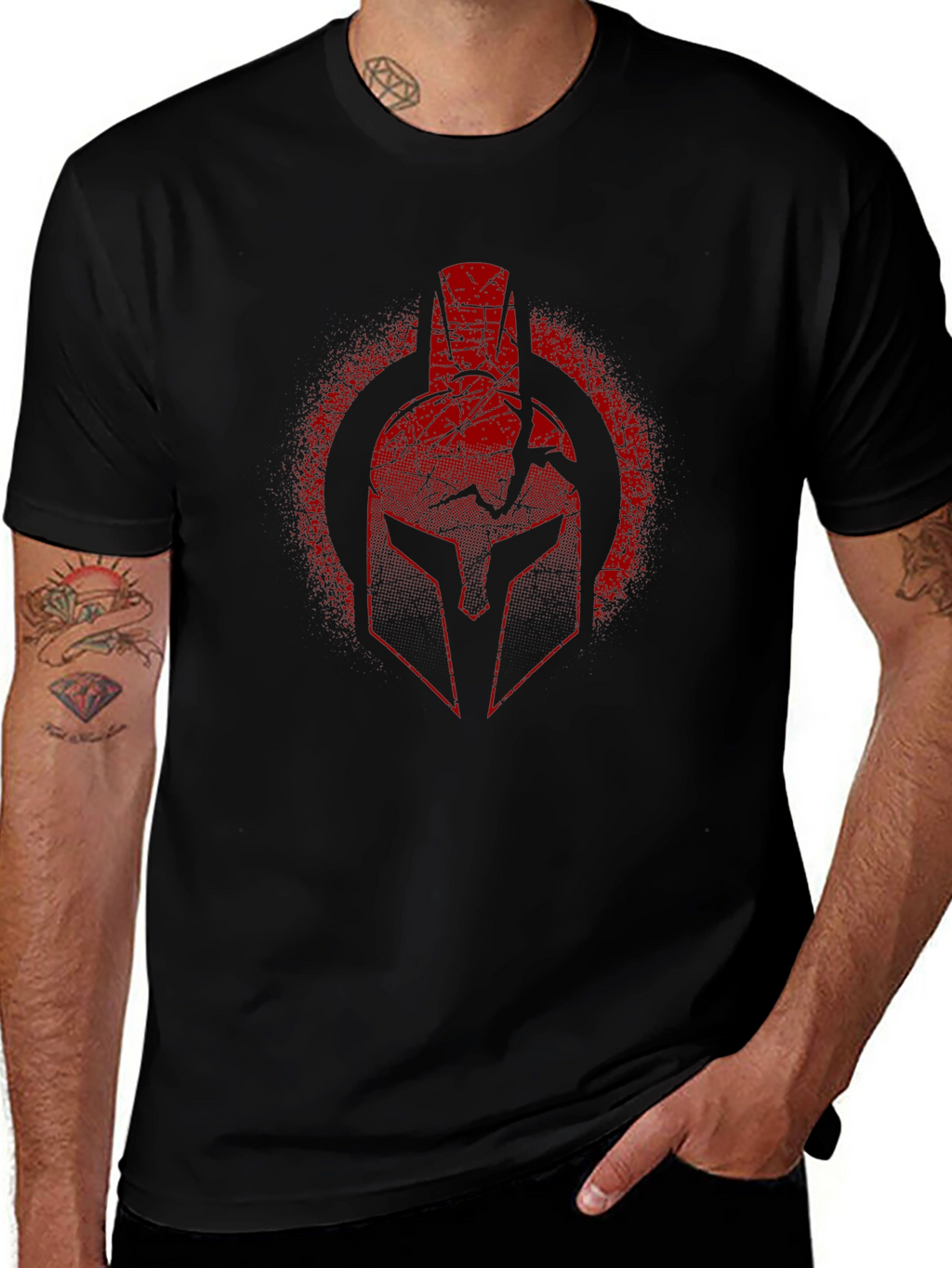 Spartan Helmet Graphic T-Shirt