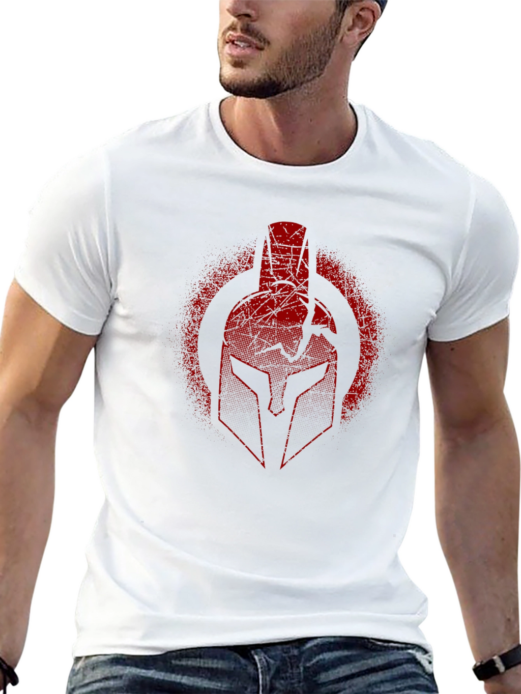 Spartan Helmet Graphic T-Shirt