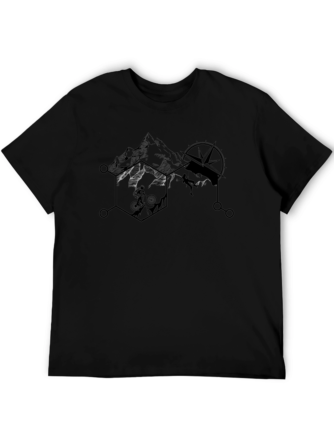 Adventure Design T-Shirt - Mountain Biker & Climber