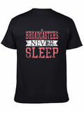Broadcasters Never Sleep Graphic T-Shirt