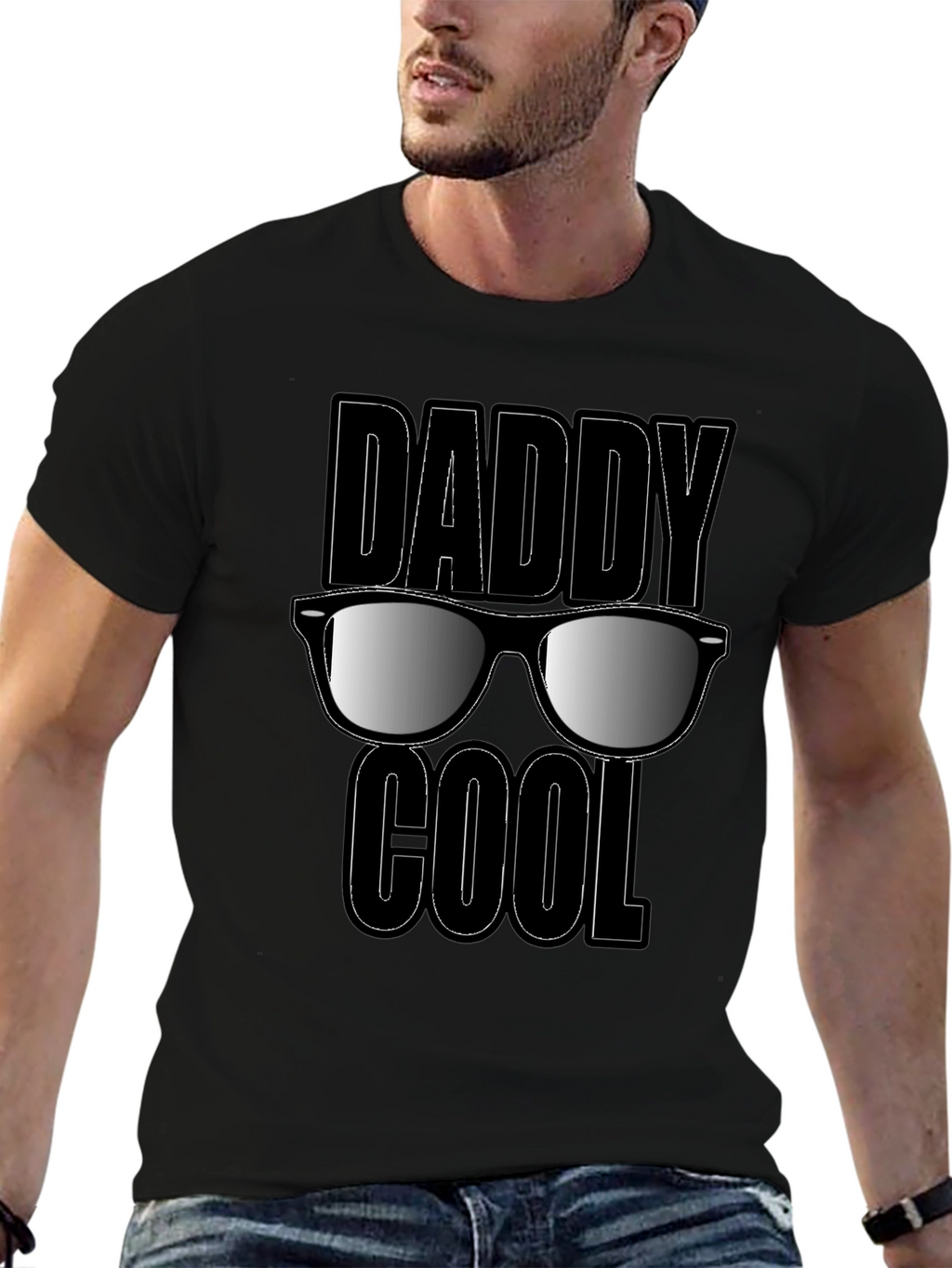 Daddy Cool Graphic T-Shirt - Black