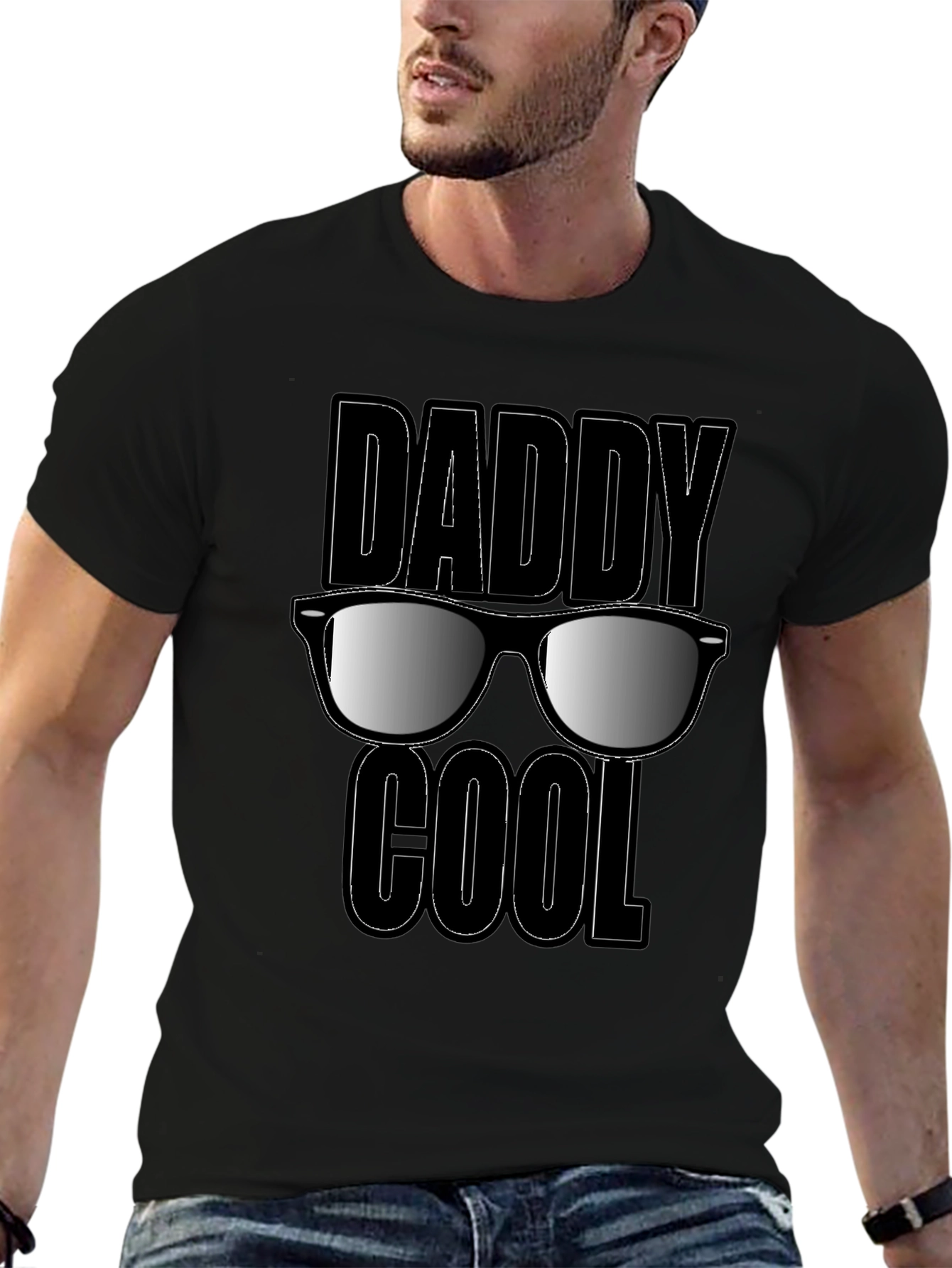 Daddy Cool Graphic T-Shirt - Black
