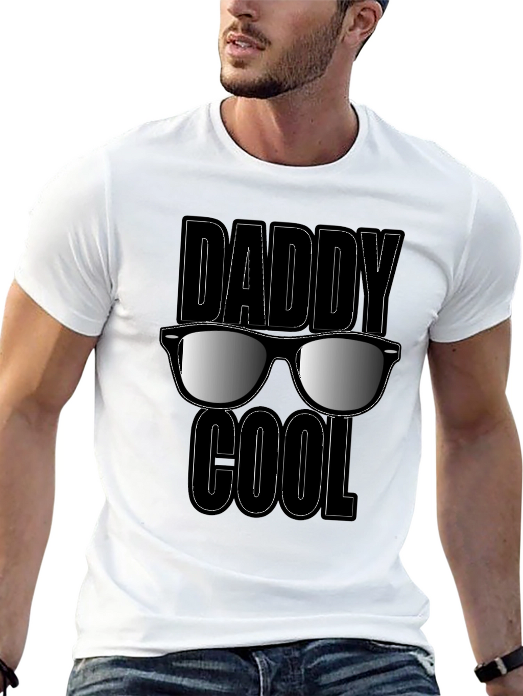 Daddy Cool Graphic T-Shirt - Black