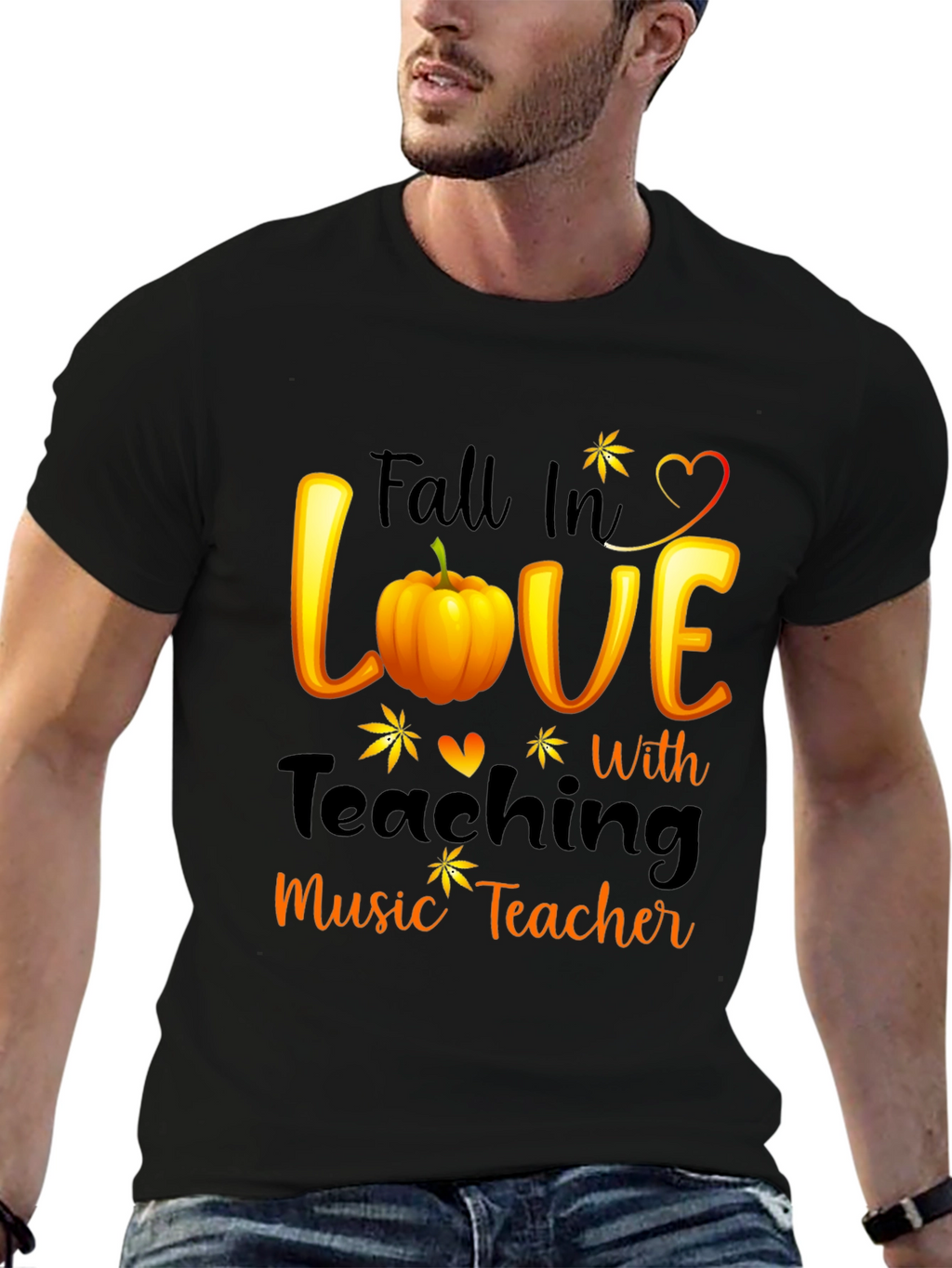 Fall in Love with Teaching Music Teacher T-Shirt