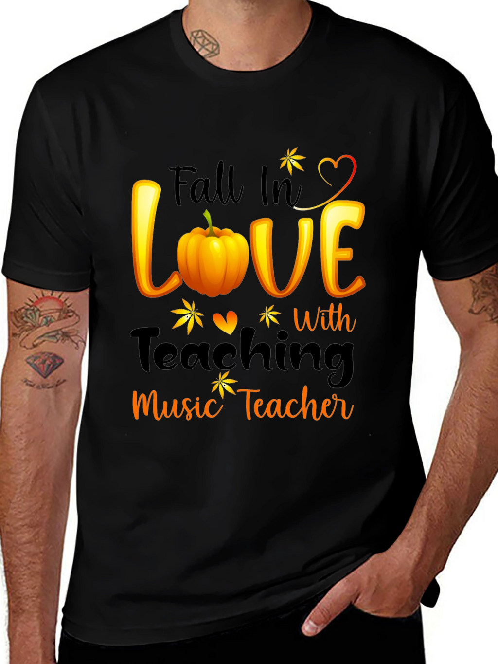 Fall in Love with Teaching Music Teacher T-Shirt