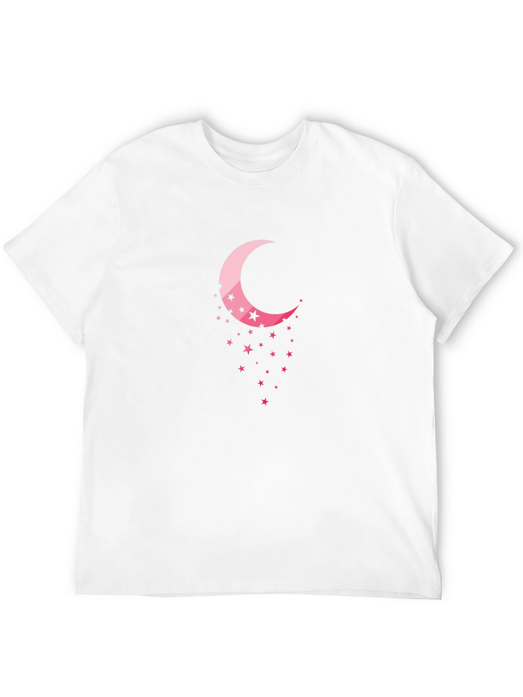 Crescent Moon & Stars Black T-Shirt