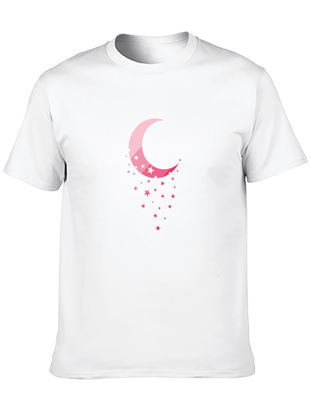 Crescent Moon & Stars Black T-Shirt