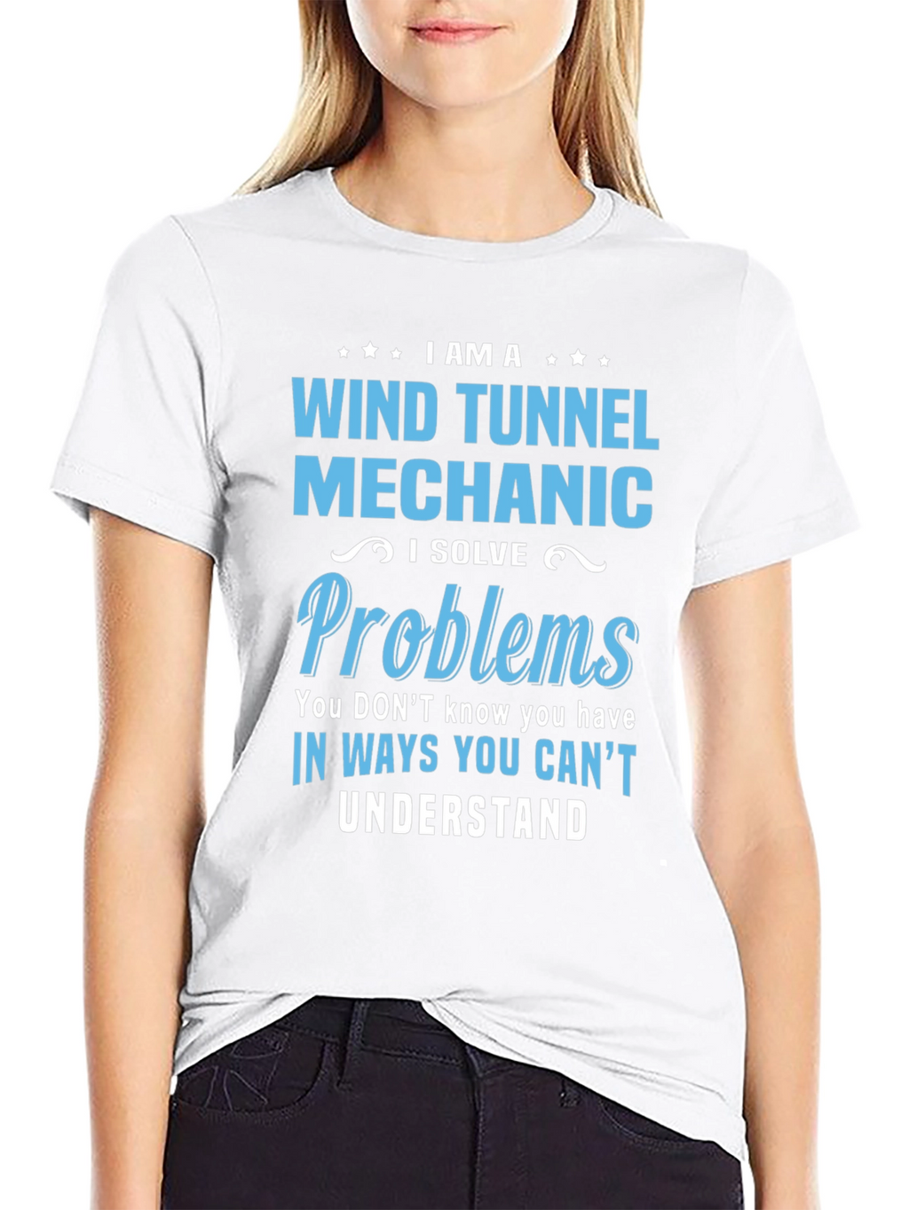 Wind Tunnel Mechanic T-Shirt - Solve Problems Tee