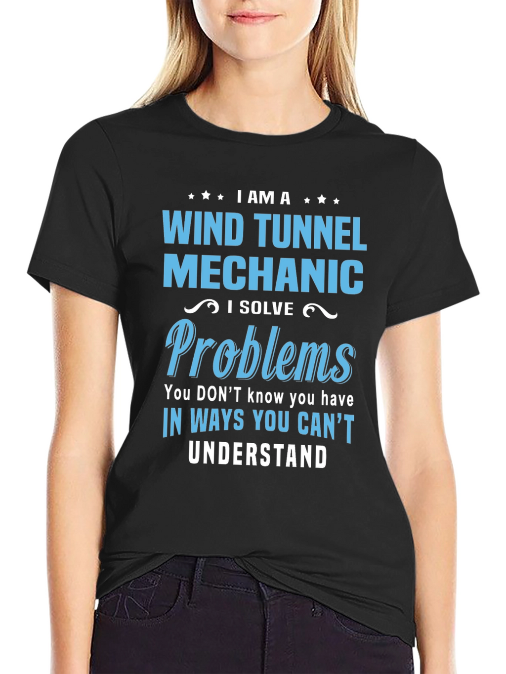 Wind Tunnel Mechanic T-Shirt - Solve Problems Tee