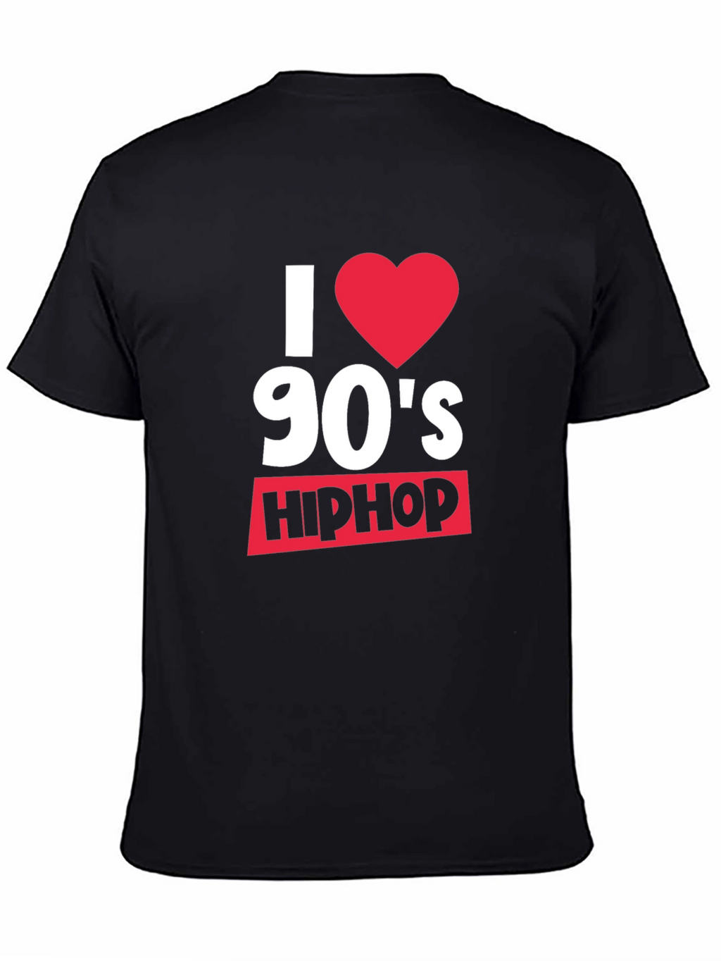 I Heart 90s Hip Hop Black T-Shirt