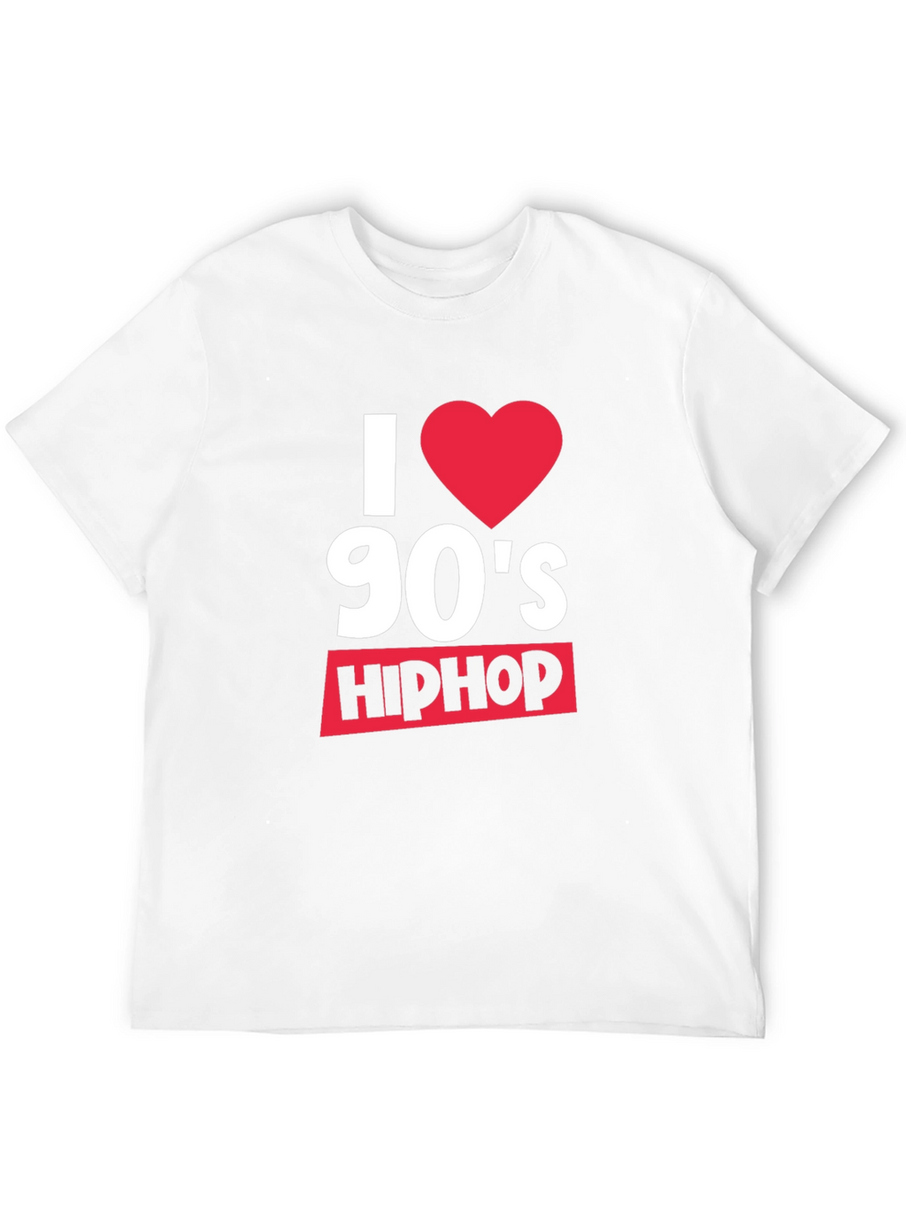 I Heart 90s Hip Hop Black T-Shirt
