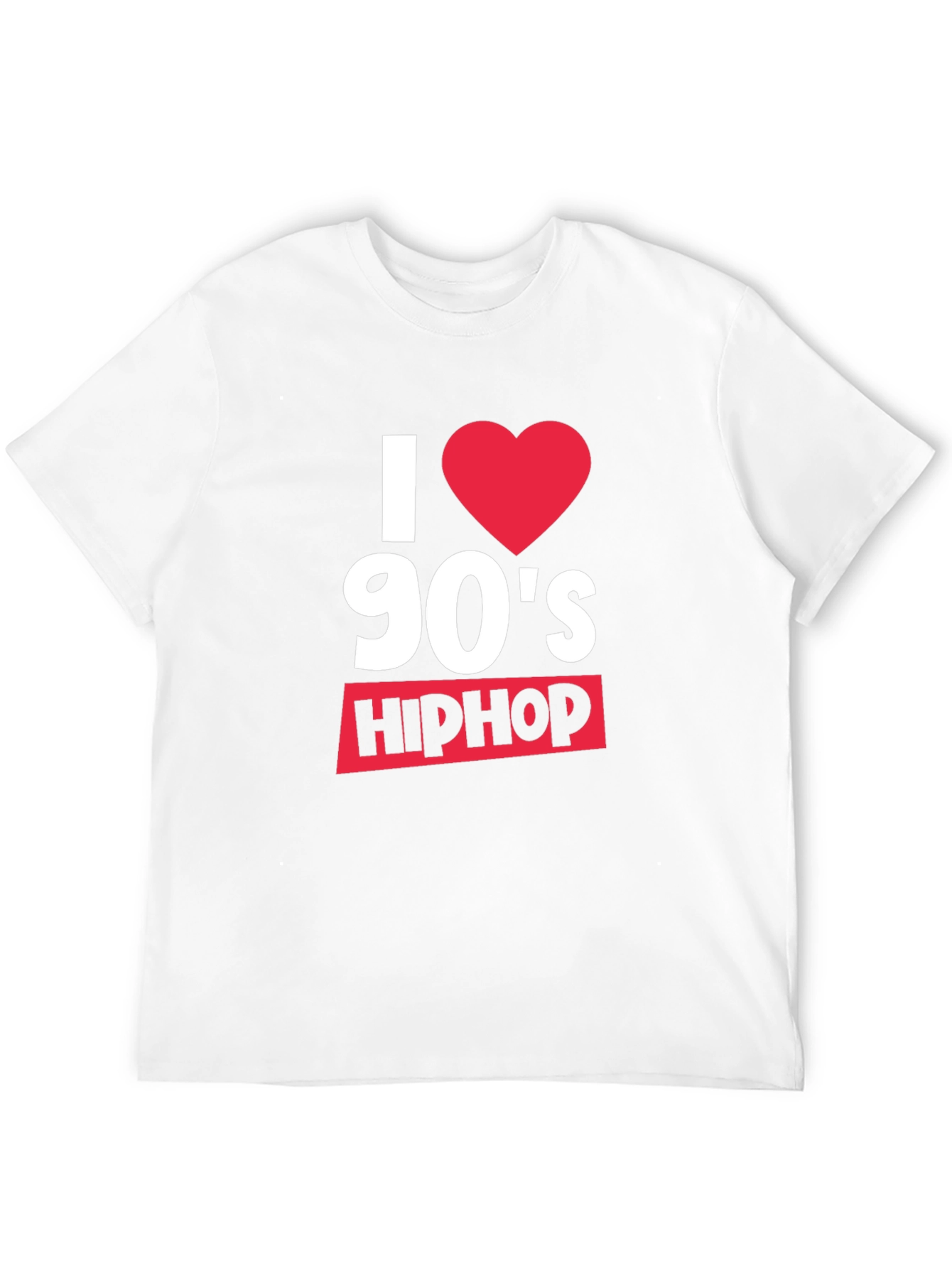 I Heart 90s Hip Hop Black T-Shirt