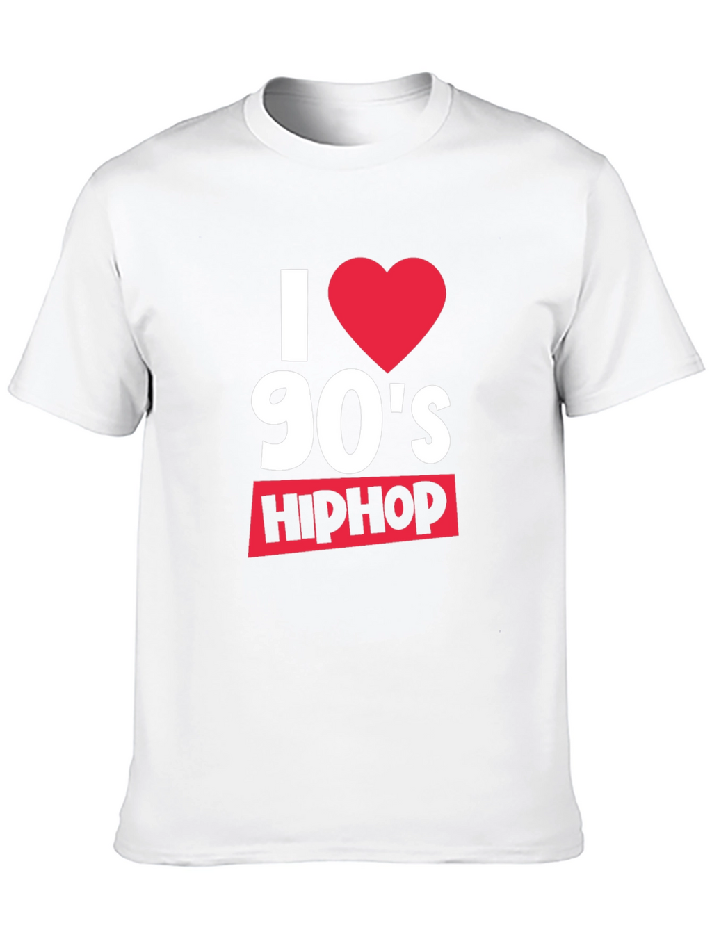 I Heart 90s Hip Hop Black T-Shirt