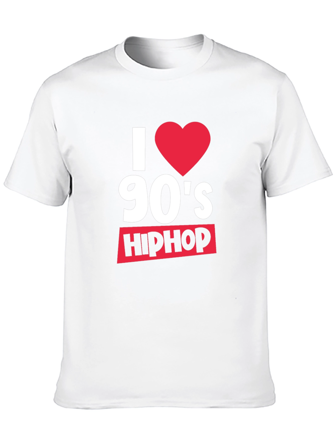 I Heart 90s Hip Hop Black T-Shirt
