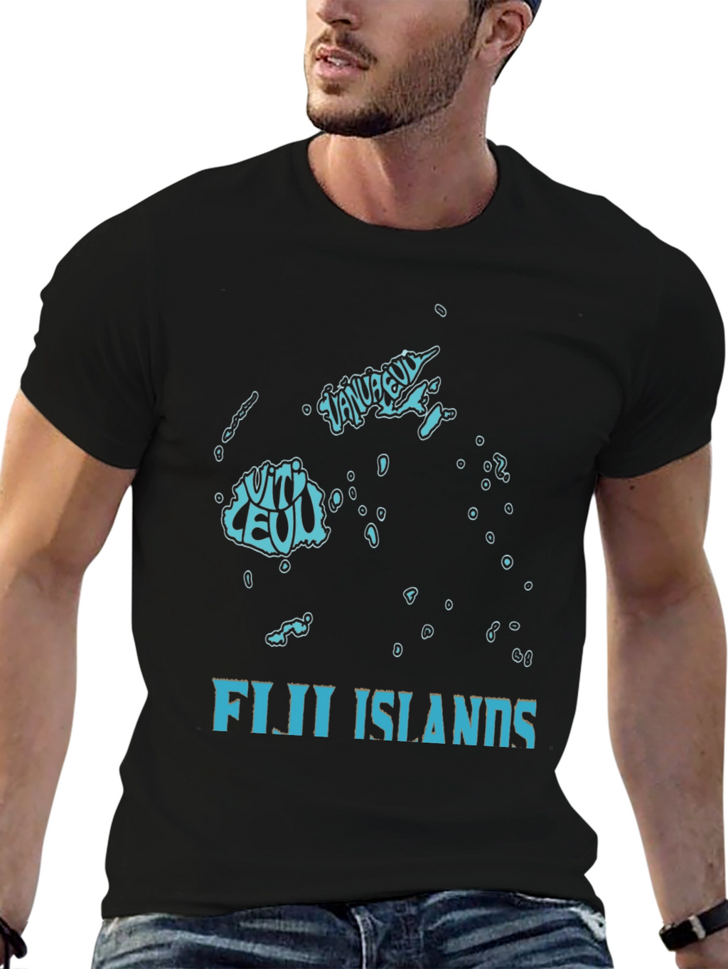 Fiji Islands Map Graphic T-Shirt
