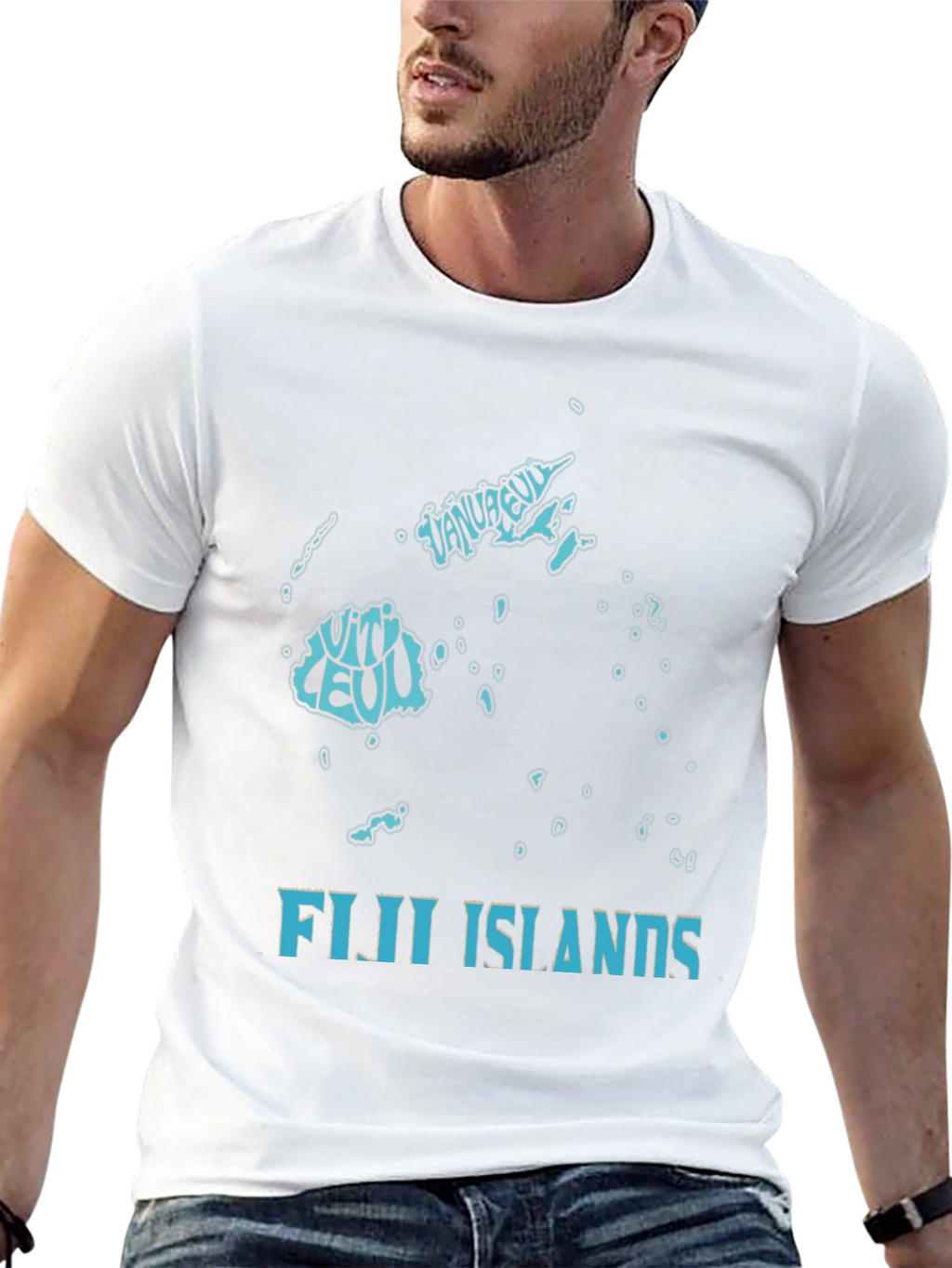 Fiji Islands Map Graphic T-Shirt