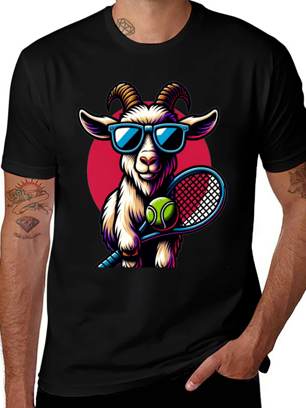 GOAT Tennis Player Graphic Tee
