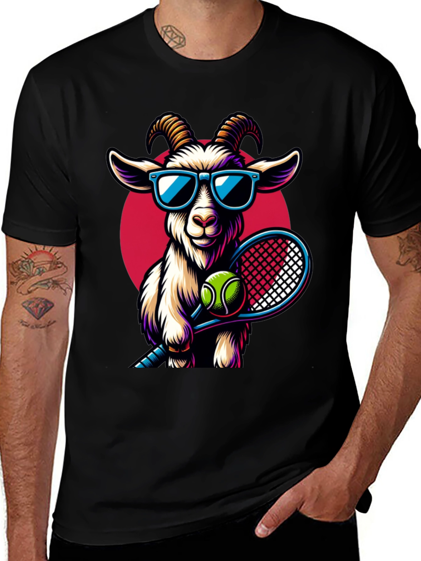 GOAT Tennis Player Graphic Tee