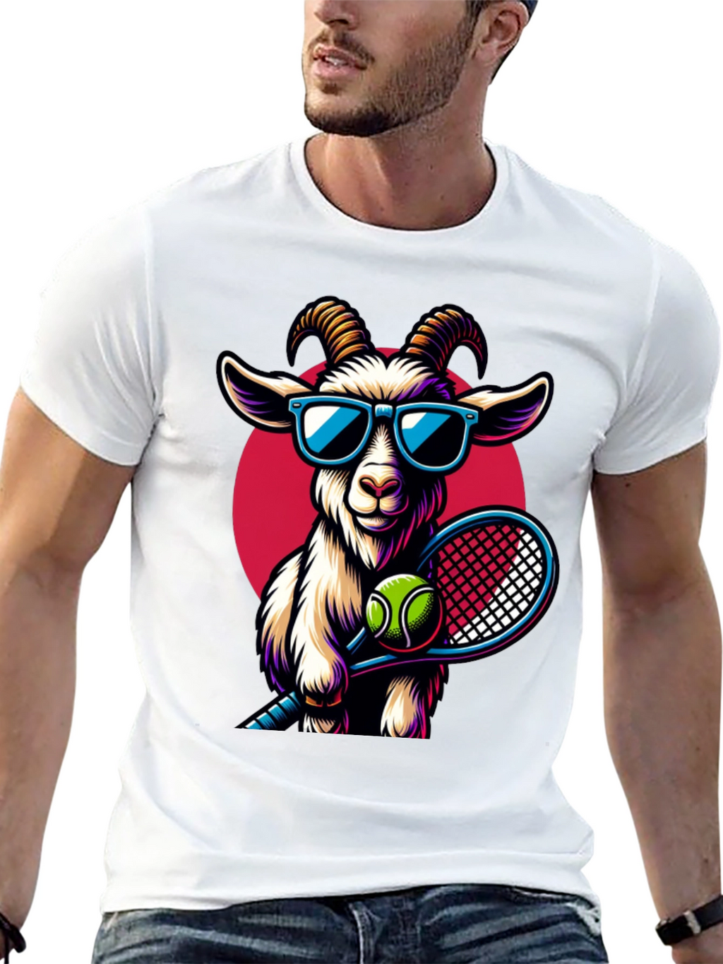 GOAT Tennis Player Graphic Tee