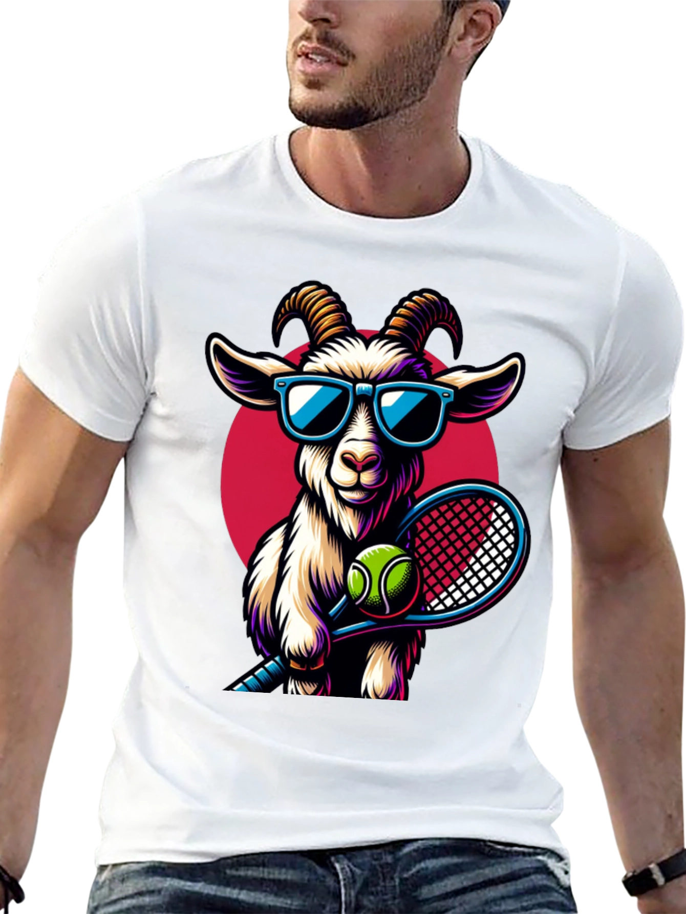 GOAT Tennis Player Graphic Tee