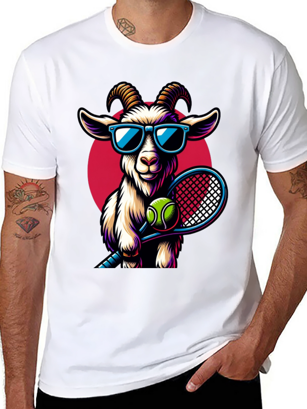 GOAT Tennis Player Graphic Tee