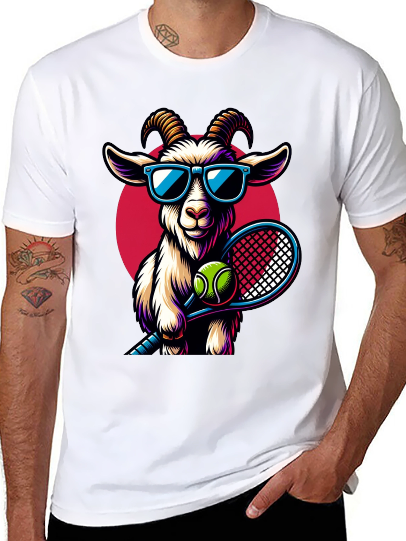 GOAT Tennis Player Graphic Tee