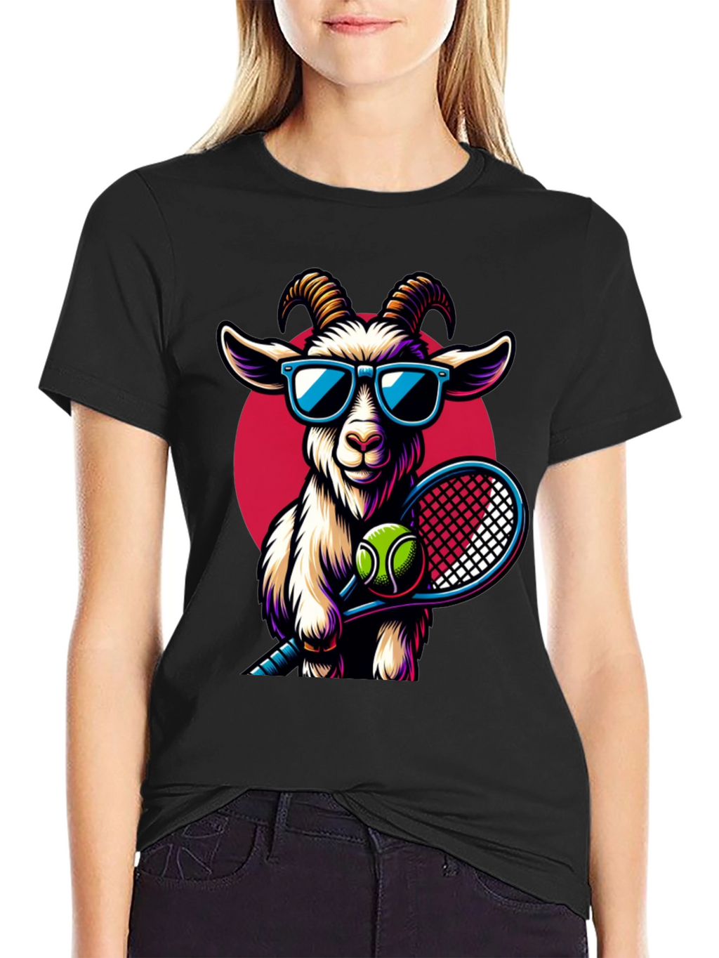 GOAT Tennis Player Graphic Tee