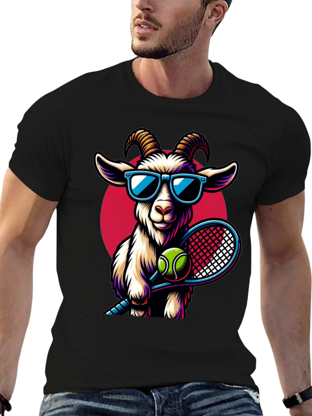 GOAT Tennis Player Graphic Tee