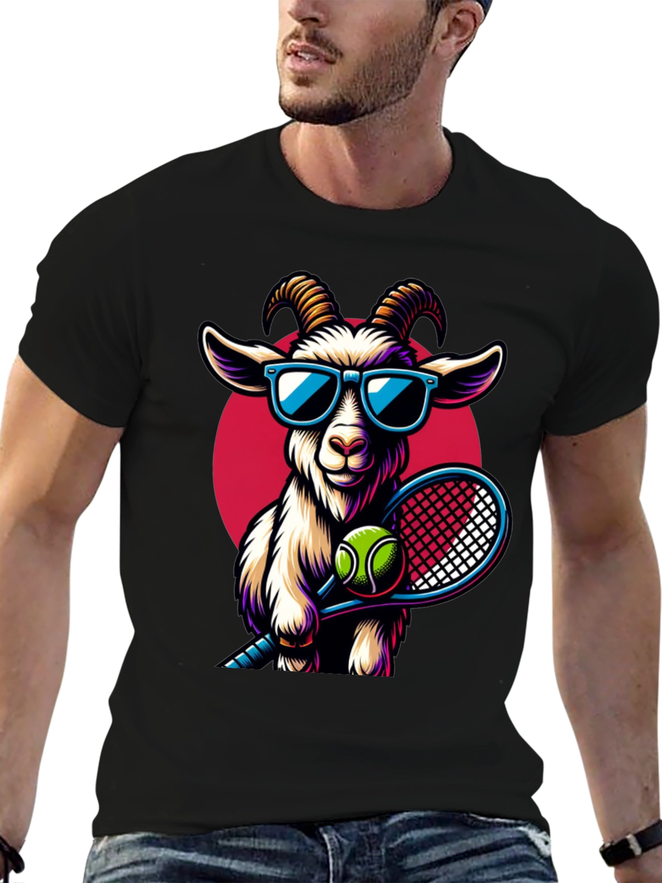 GOAT Tennis Player Graphic Tee