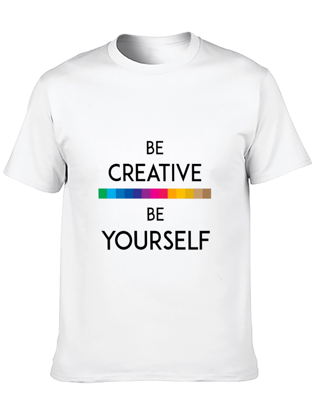 Be Creative T-Shirt - Black Soft Fabric