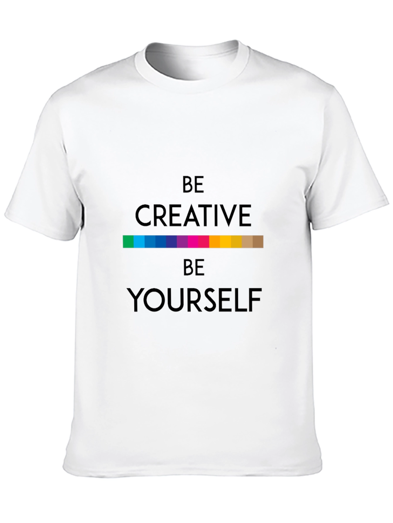 Be Creative T-Shirt - Black Soft Fabric