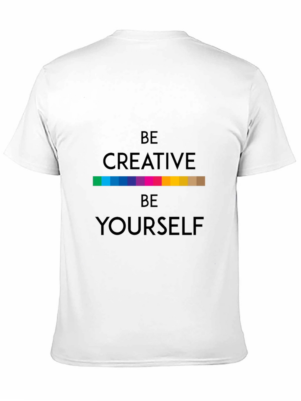 Be Creative T-Shirt - Black Soft Fabric
