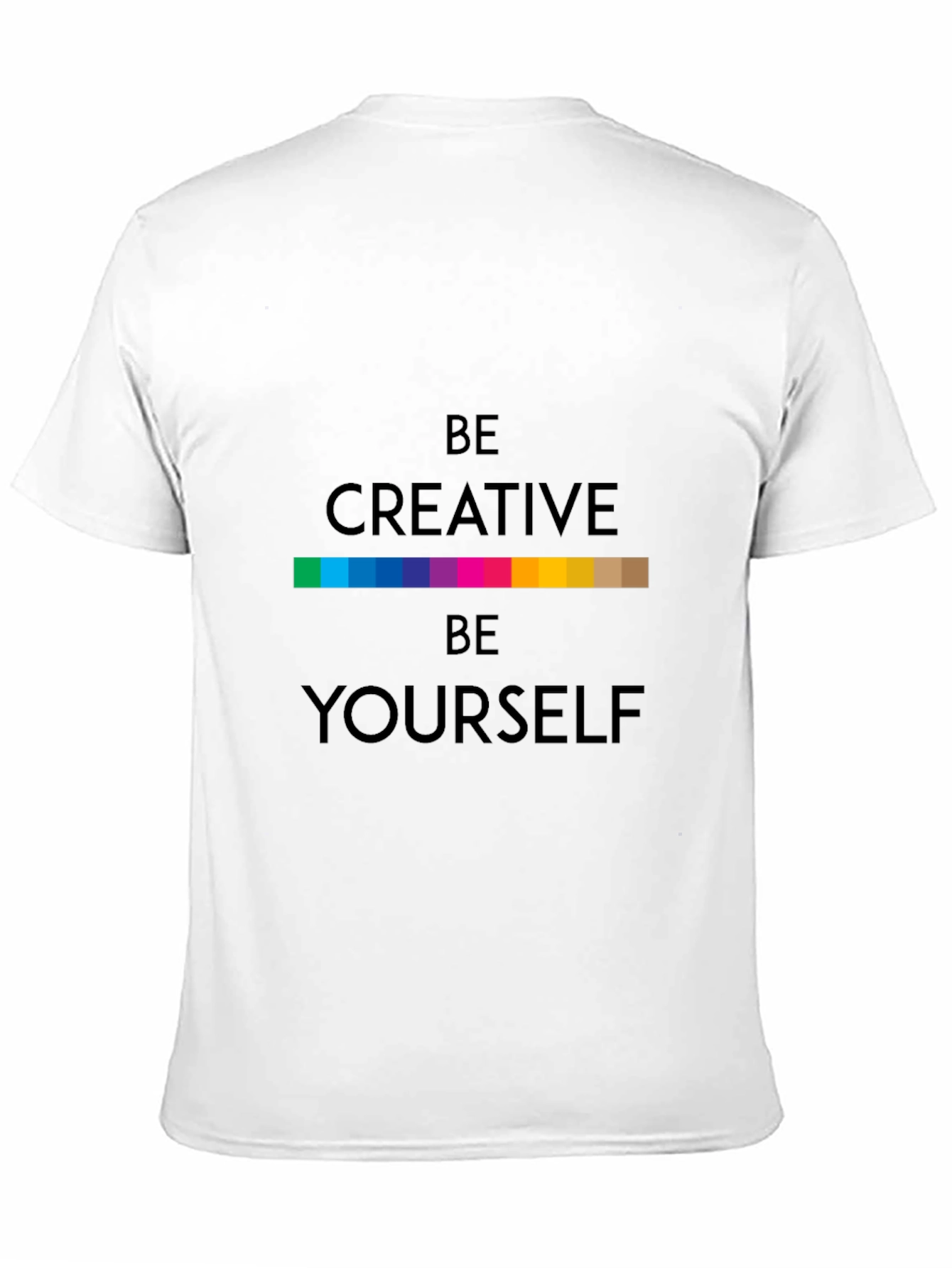 Be Creative T-Shirt - Black Soft Fabric