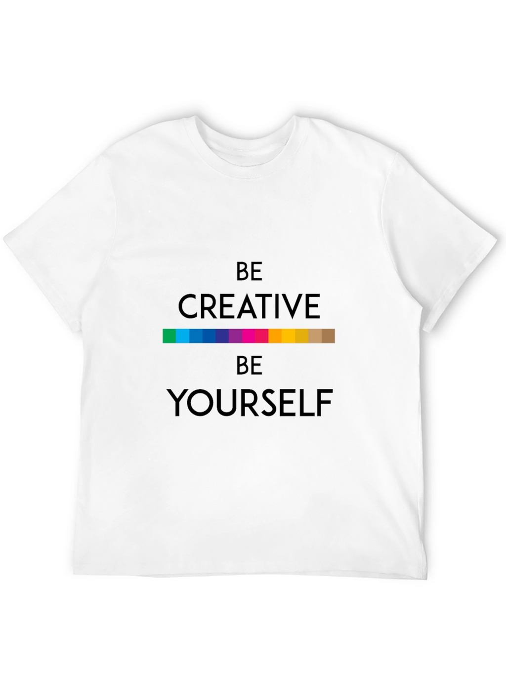 Be Creative T-Shirt - Black Soft Fabric