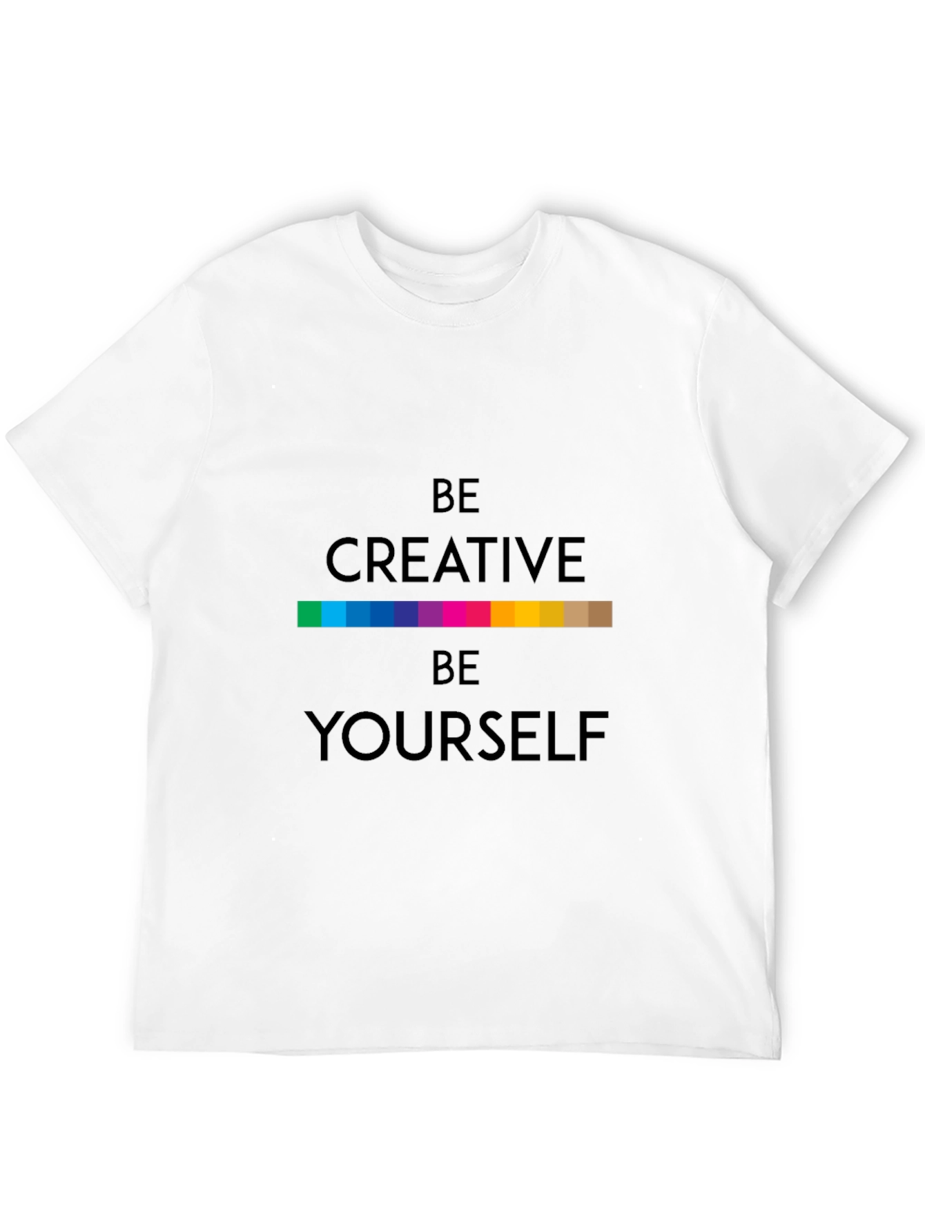 Be Creative T-Shirt - Black Soft Fabric